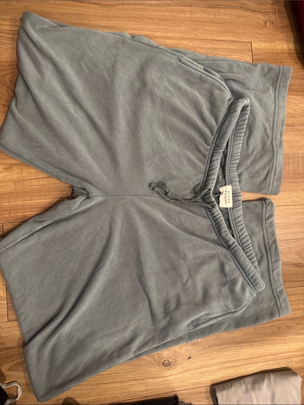 Gray Drawstring Lounge Shorts